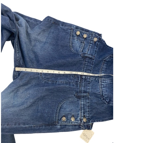 Free People NWT We The Free Ziggy Denim Overalls Size M Short Version - Picture 10 of 15